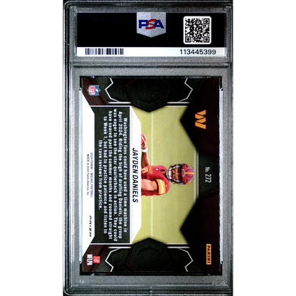Graded 2024 Panini Mosaic Jayden Daniels #272 Reactive Blue Rookie RC Football Card PSA 10 Gem Mint | PSA 10 Gem Mint Graded Rookie Card | vintageantiquesgifts.com