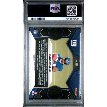 Graded 2024 Panini Mosaic Malik Nabers #284 Rookie RC Football Card PSA 9 Mint | PSA 9 Mint Graded Rookie Card | vintageantiquesgifts.com