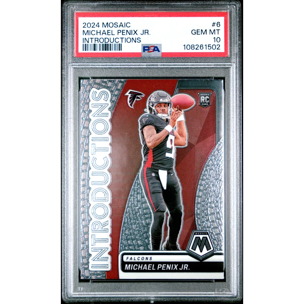 Graded 2024 Panini Mosaic Michael Penix Jr Rookie RC PSA 10