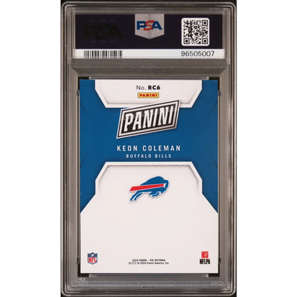 Graded 2024 Panini NSCC Silver Pack Keon Coleman #6 Rookies-Foil Rookie RC Football Card PSA 10 Gem Mint | PSA 10 Gem Mint Graded Rookie Card | vintageantiquesgifts.com