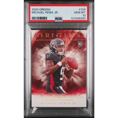 Graded 2024 Panini Origins Michael Penix Jr #124 Rookie RC Football Card PSA 10 Gem Mint | Hall of Fame Sports Memorabilia | vintageantiquesgifts.com