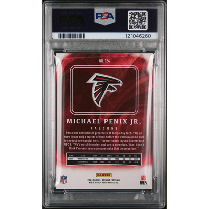 Graded 2024 Panini Origins Michael Penix Jr #124 Rookie RC Football Card PSA 10 Gem Mint | PSA 10 Gem Mint Graded Rookie Card | vintageantiquesgifts.com