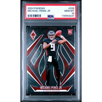 Graded 2024 Panini Phoenix Michael Penix Jr #229 Rookie RC Football Card PSA 10 Gem Mint | Hall of Fame Sports Memorabilia | vintageantiquesgifts.com