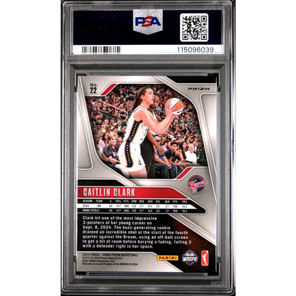 PSA graded Caitlin Clark rookie basketball card #22