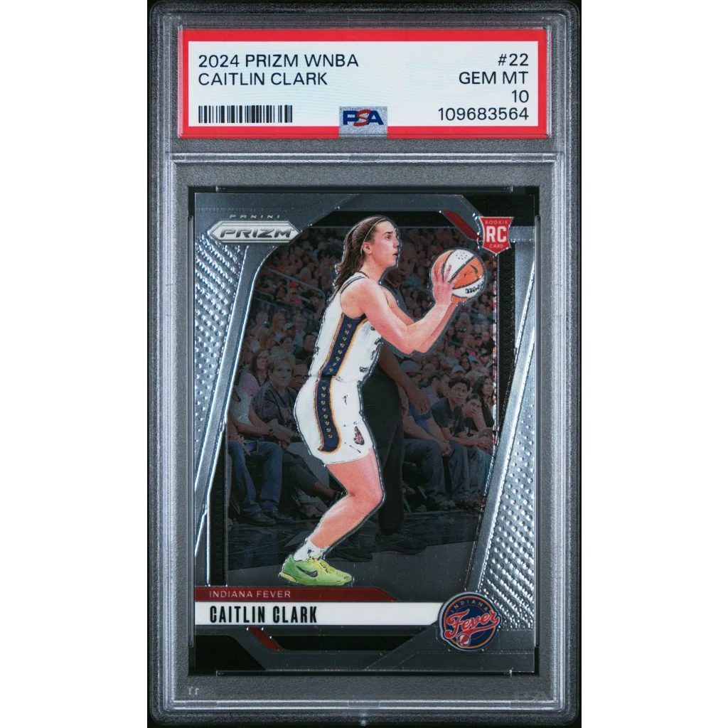 Graded 2024 Panini Prizm Caitlin Clark #22 Rookie RC Basketball Card PSA 10 Gem Mint | Hall of Fame Sports Memorabilia | vintageantiquesgifts.com