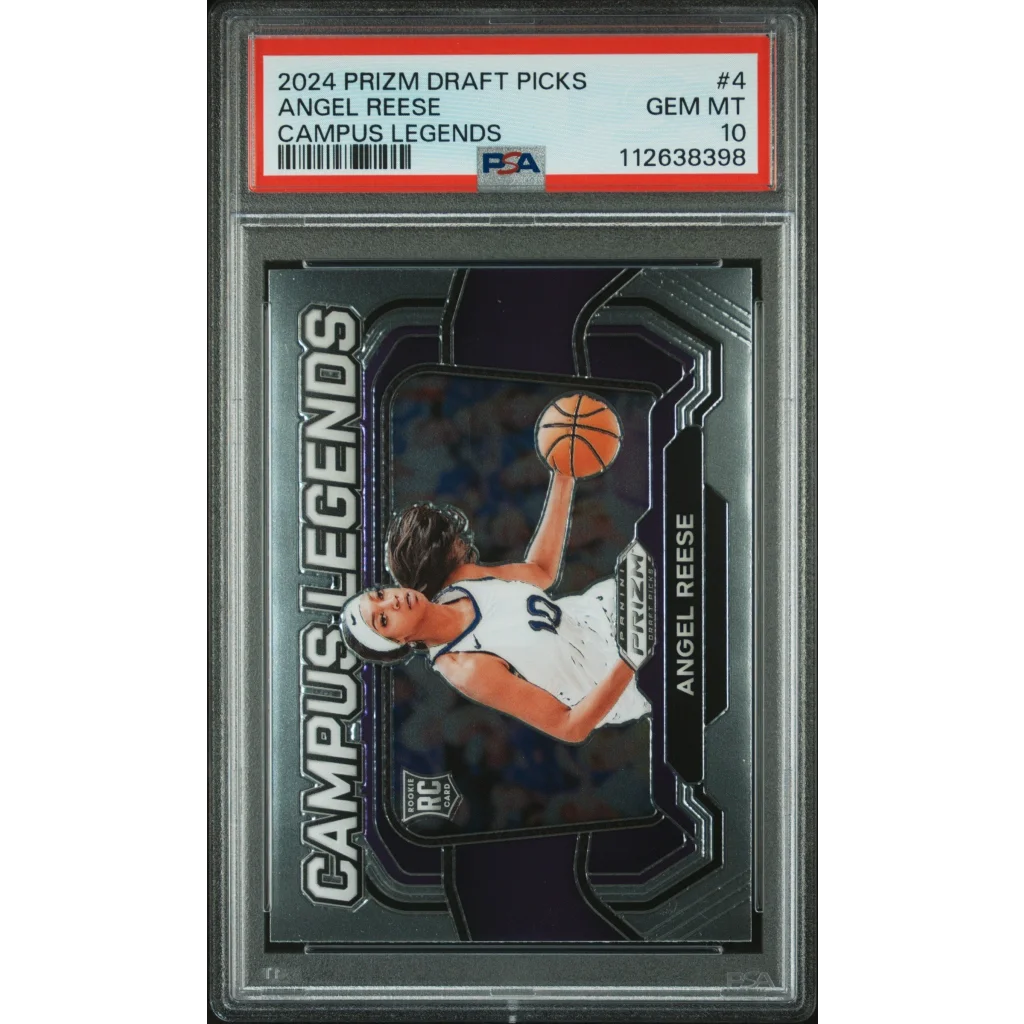 Graded 2024 Panini Prizm Draft Picks Angel Reese #4 Campus Legends Rookie RC Basketball Card PSA 10 Gem Mint | Hall of Fame Sports Memorabilia | vintageantiquesgifts.com