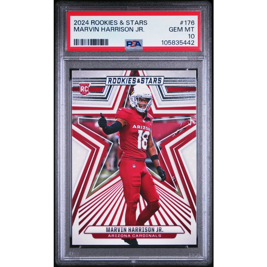 2024 Panini Rookies & Stars Marvin Harrison Jr #176 RC PSA 10 Gem Mint