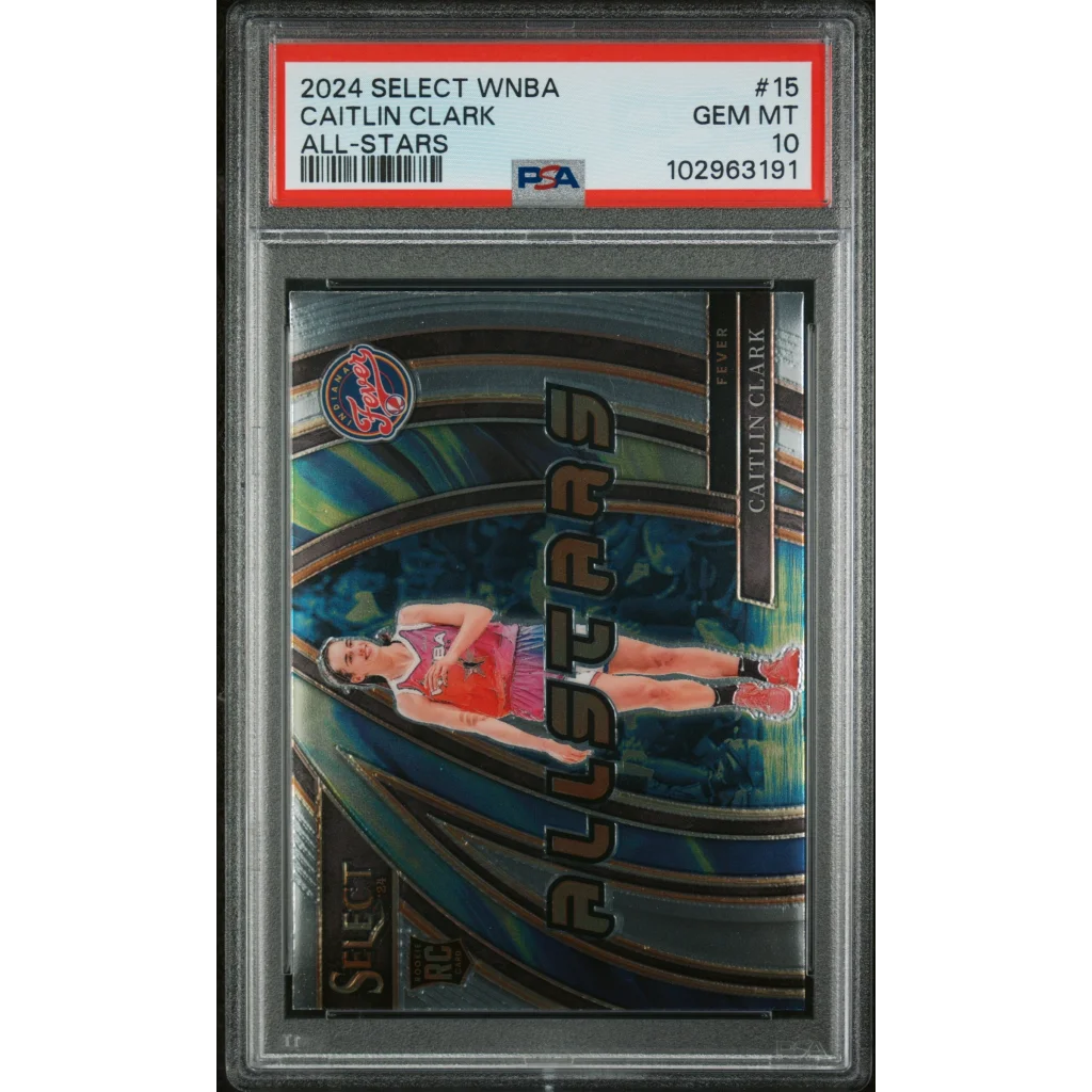 Graded 2024 Panini Select Caitlin Clark #15 All Stars Rookie RC Basketball Card PSA 10 Gem Mint | Hall of Fame Sports Memorabilia | vintageantiquesgifts.com