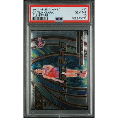 Graded 2024 Panini Select Caitlin Clark #15 All Stars Rookie RC Basketball Card PSA 10 Gem Mint | Hall of Fame Sports Memorabilia | vintageantiquesgifts.com