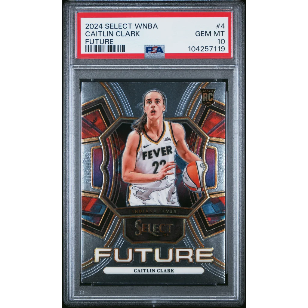 Graded 2024 Panini Select Caitlin Clark #4 Future Rookie RC Basketball Card PSA 10 Gem Mint | Hall of Fame Sports Memorabilia | vintageantiquesgifts.com