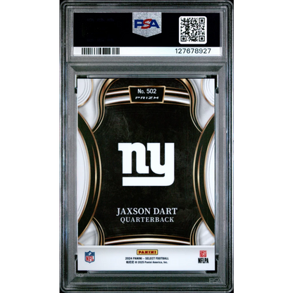 Graded 2024 Panini Select Jaxson Dart #502 XRC Silver Prizm Rookie RC Football Card PSA 10 Gem Mint | PSA 10 Gem Mint Graded Rookie Card | vintageantiquesgifts.com