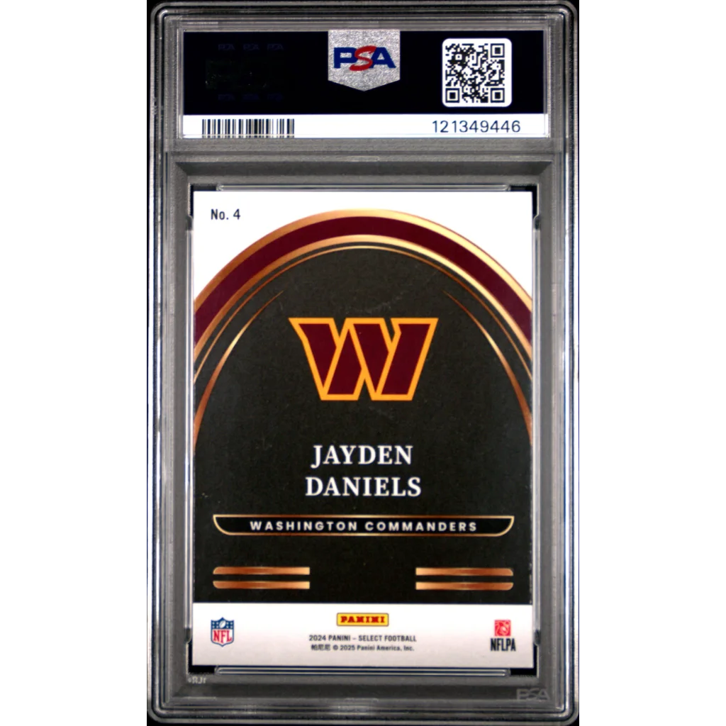 Graded PSA 10 2024 Panini Select Jayden Daniels RC Football Card
