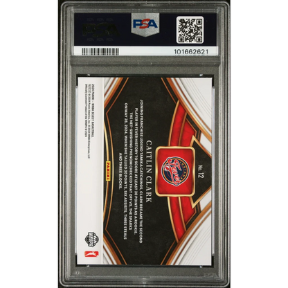 Graded 2024 Panini Select WNBA Caitlin Clark #12 PSA 10 Rookie Card