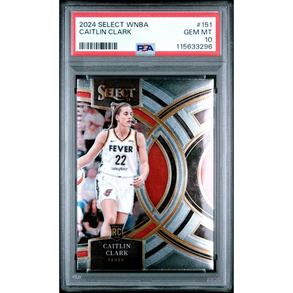 Graded 2024 Panini Select WNBA Caitlin Clark #151 Rookie RC Basketball Card PSA 10 Gem Mint | Hall of Fame Sports Memorabilia | vintageantiquesgifts.com