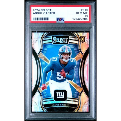 Graded 2024 Panini Select XRC Abdul Carter #519 Rookie RC Football Card PSA 10 Gem Mint | Hall of Fame Sports Memorabilia | vintageantiquesgifts.com