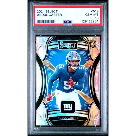 Graded 2024 Panini Select XRC Abdul Carter #519 Rookie RC Football Card PSA 10 Gem Mint | Hall of Fame Sports Memorabilia | vintageantiquesgifts.com