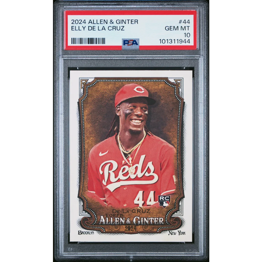 Graded 2024 Topps Allen & Ginter Elly De La Cruz #44 Rookie RC Baseball Card PSA 10 Gem Mint | Hall of Fame Sports Memorabilia | vintageantiquesgifts.com