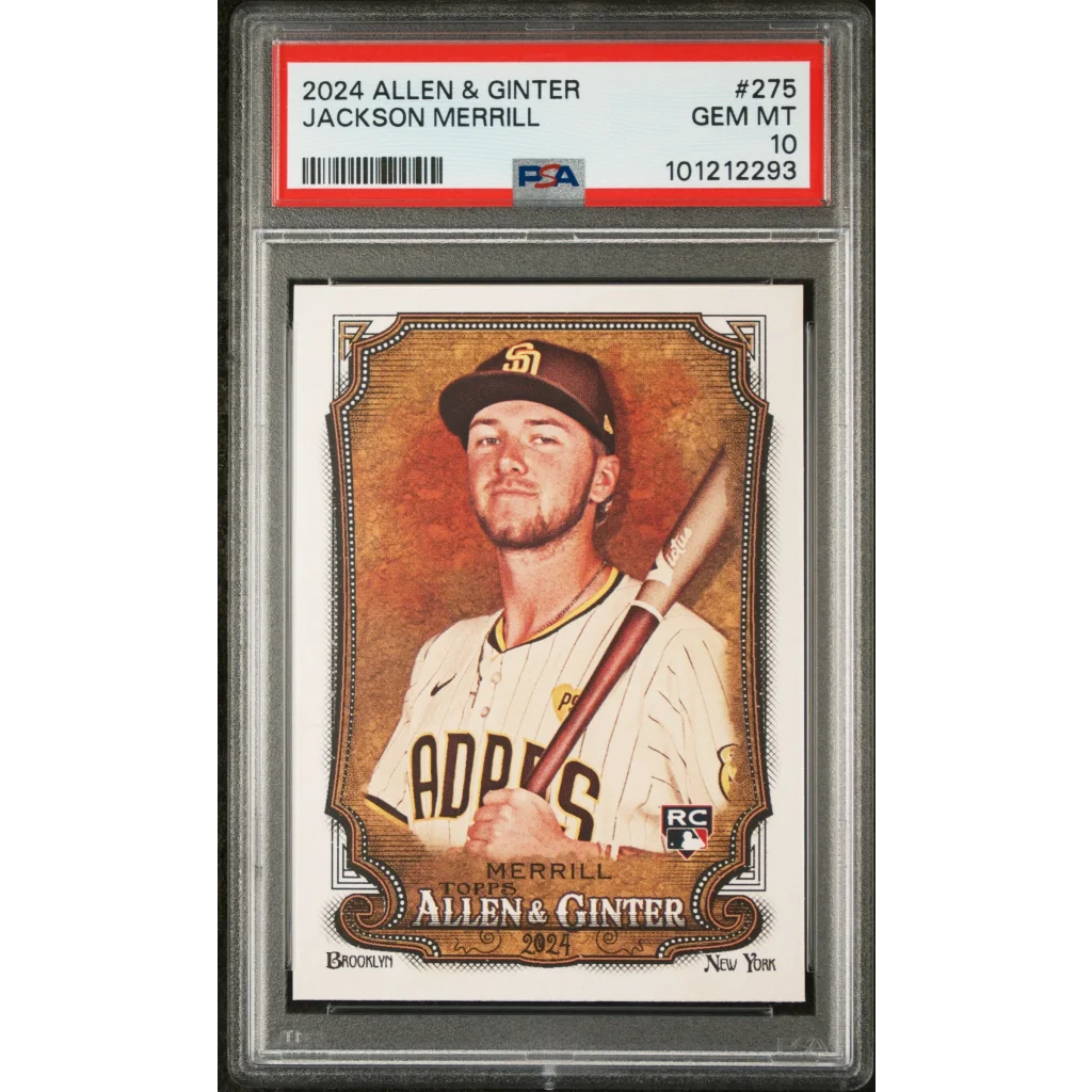 Graded 2024 Topps Allen & Ginter Jackson Merrill #275 RC PSA 10 Gem Mint