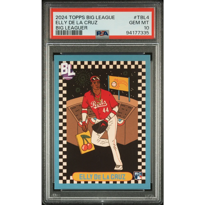 Graded 2024 Topps Big League Elly De La Cruz #TBL4 Big Leaguer Rookie RC Baseball Card PSA 10 Gem Mint | Hall of Fame Sports Memorabilia | vintageantiquesgifts.com