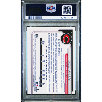 Graded 2024 Topps Bowman Chrome Noelvi Marte #4 Rookie RC Baseball Card PSA 10 Gem Mint | PSA 10 Gem Mint Graded Rookie Card | vintageantiquesgifts.com