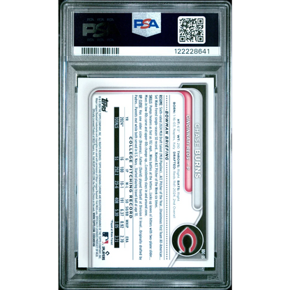 2018 Topps Chrome Pink Refractor PSA Graded Baseball Card