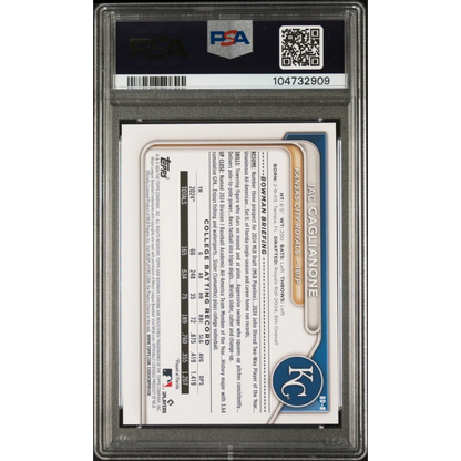 Graded 2024 Topps Bowman Draft Jac Caglianone #BD8 Rookie RC Baseball Card PSA 10 Gem Mint | PSA 10 Gem Mint Graded Rookie Card | vintageantiquesgifts.com