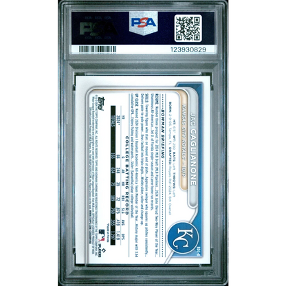 Graded 2024 Topps Bowman Draft Jac Caglianone Chrome Rookie PSA 9 Slab