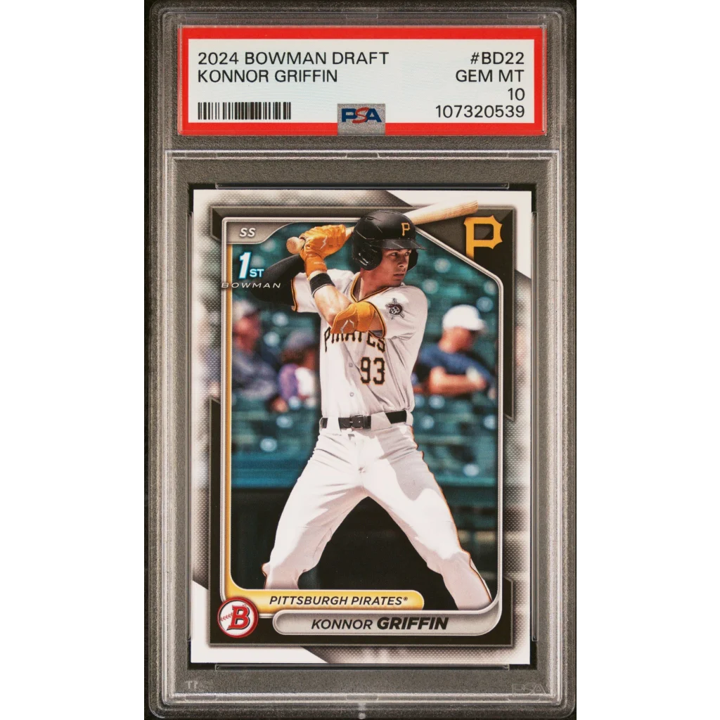 Graded 2024 Topps Bowman Draft Konnor Griffin PSA 10 Rookie Card