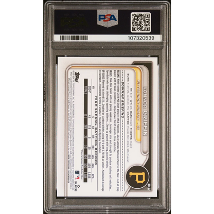 Graded PSA 10 2024 Topps Bowman Draft Konnor Griffin Rookie Card #BD22