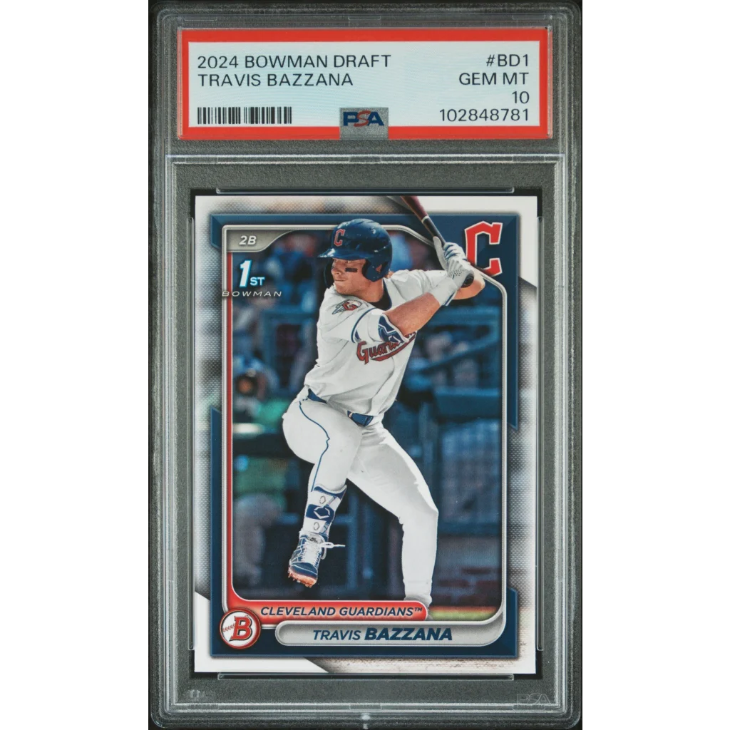 PSA graded 2024 Bowman Draft Travis Bazzana baseball card for collectors