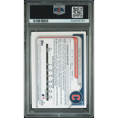 PSA graded 2024 Bowman Draft Travis Bazzana baseball card, perfect for collectors