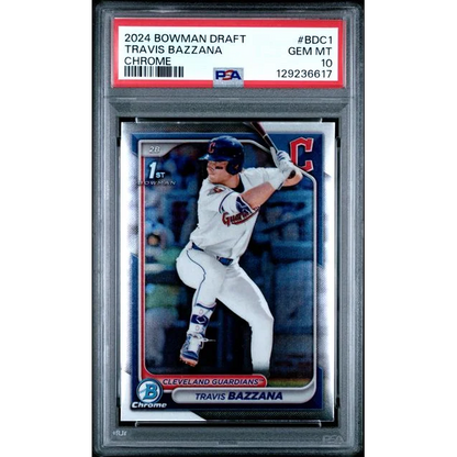 Graded 2024 Topps Bowman Draft Travis Bazzana #BDC1 Chrome Rookie RC Baseball Card PSA 10 Gem Mint | Hall of Fame Sports Memorabilia | vintageantiquesgifts.com