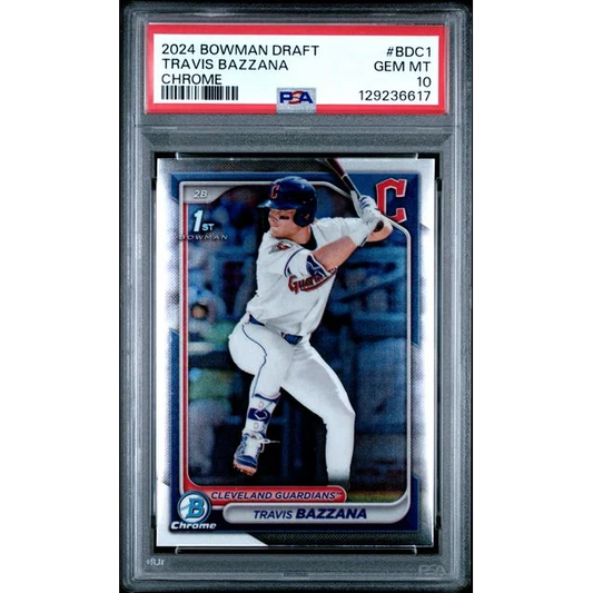 Graded 2024 Topps Bowman Draft Travis Bazzana #BDC1 Chrome Rookie RC Baseball Card PSA 10 Gem Mint | Hall of Fame Sports Memorabilia | vintageantiquesgifts.com