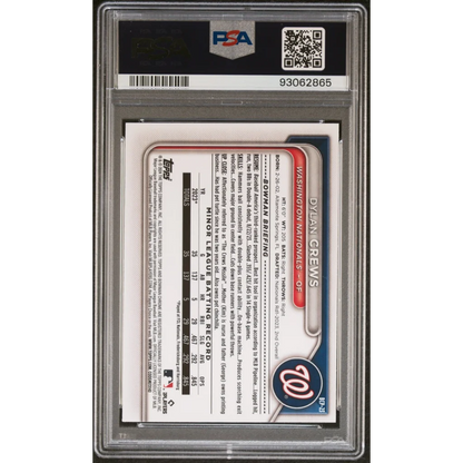 PSA 10 Graded 2024 Topps Bowman Dylan Crews #BCP23 Lunar Glow Rookie Card
