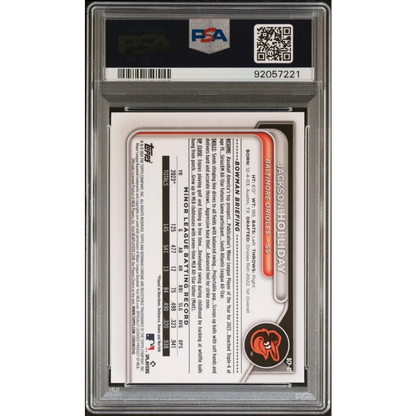 PSA Graded Jackson Holliday 2024 Bowman Chrome Lunar Glow baseball card