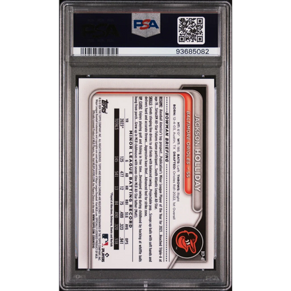 PSA 10 Graded 2024 Topps Bowman Jackson Holliday Chrome Rookie Card