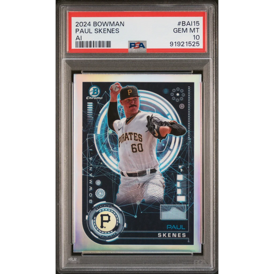 Paul Skenes 2024 Bowman sports card PSA 10 Gem Mint, Topps Bowman collectible