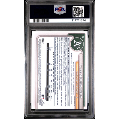 Graded 2024 Topps Bowman Tyler Soderstrom #15 Rookie RC Baseball Card PSA 9 Mint | PSA 9 Mint Graded Rookie Card | vintageantiquesgifts.com