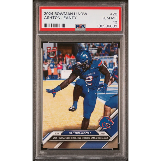 Graded PSA 10 Gem Mint 2024 Bowman U Now Ashton Jeanty Rookie Card