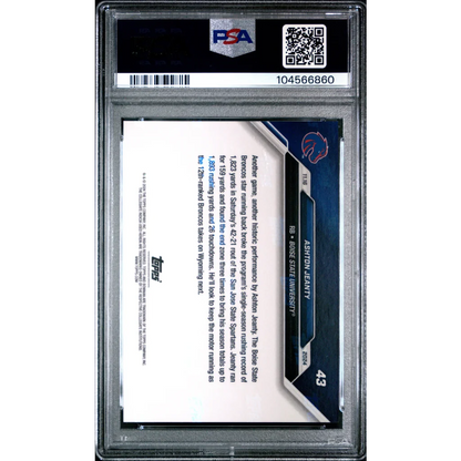 PSA graded Ashton Jeanty football card for collectors and sports card fans