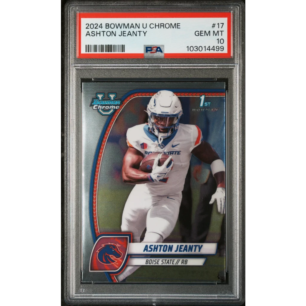 Graded 2024 Topps Bowman U Chrome Ashton Jeanty #17 RC PSA 10 gem mint