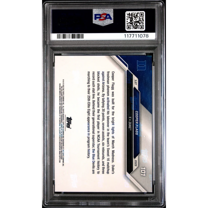 Graded 2024 Topps Bowman U Now Cooper Flagg #101 Rookie RC Basketball Card PSA 10 Gem Mint