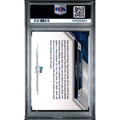Graded 2024 Topps Bowman U Now Cooper Flagg #16 Top Recruit Shines in 1st Career Ranked Win Rookie RC Basketball Card PSA 10 Gem Mint | PSA 10 Gem Mint Graded Rookie Card | vintageantiquesgifts.com