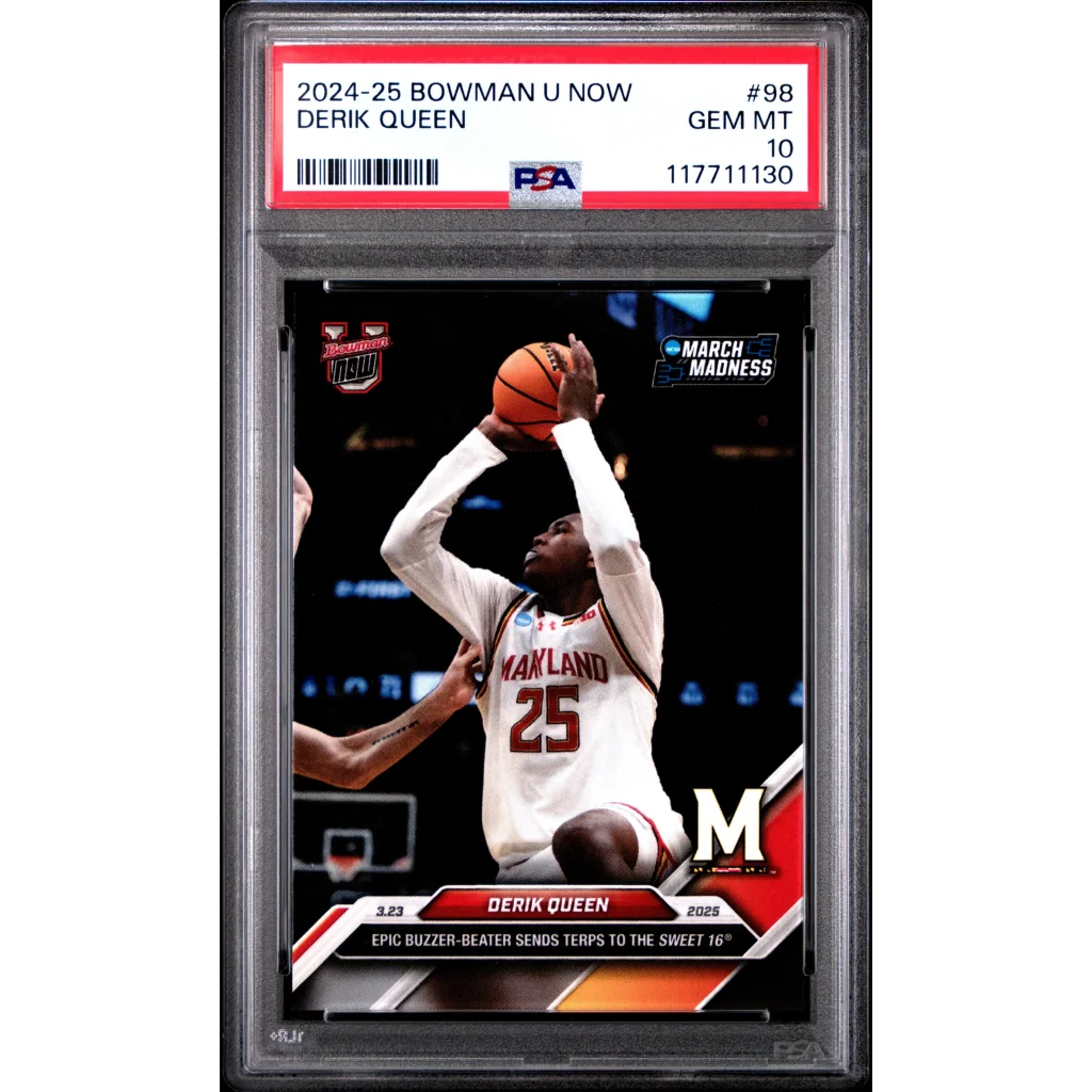 PSA 10 Graded 2024 Topps Bowman U Now Derik Queen #98 Rookie Card