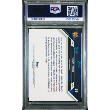 Graded 2024 Topps Bowman U Now Hannah Hidalgo #29 Red /10 Rookie RC Basketball Card PSA 10 Gem Mint | PSA 10 Gem Mint Graded Rookie Card | vintageantiquesgifts.com