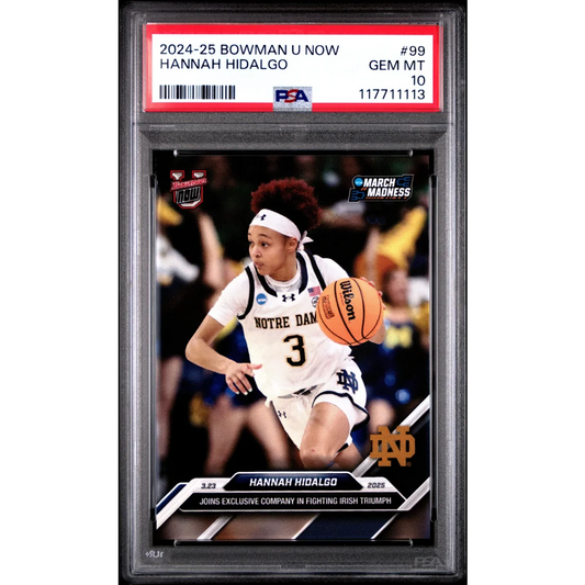 Graded 2024 Topps Bowman U Now Hannah Hidalgo #99 Rookie RC Basketball Card PSA 10 Gem Mint | Hall of Fame Sports Memorabilia | vintageantiquesgifts.com