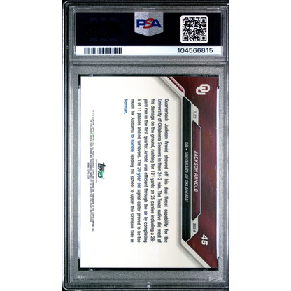 PSA graded 2024 Bowman U Jackson Arnold football trading card for sale