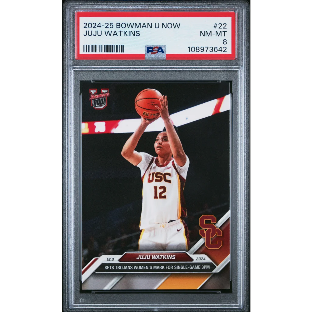 Graded 2024 Topps Bowman U Now JuJu Watkins #22 Rookie RC Basketball Card PSA 8 Near Mint | Hall of Fame Sports Memorabilia | vintageantiquesgifts.com