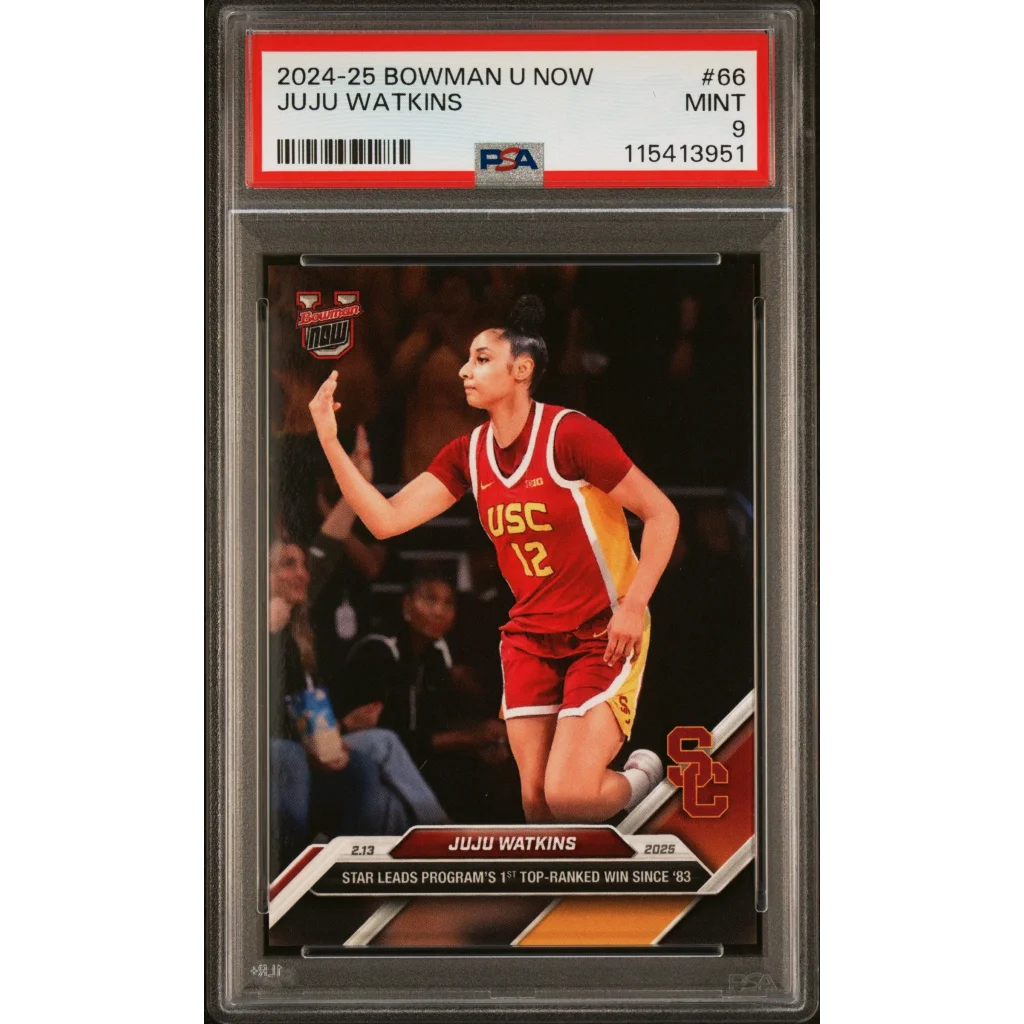 Graded 2024 Topps Bowman U Now JuJu Watkins #66 Rookie RC Basketball Card PSA 9 Mint | Hall of Fame Sports Memorabilia | vintageantiquesgifts.com