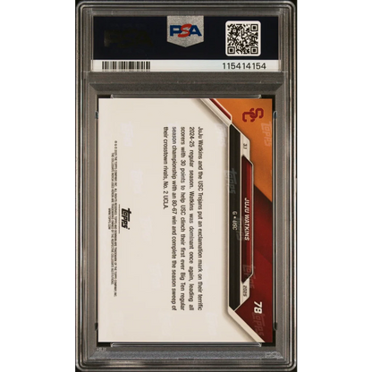 Graded PSA 9 2024 Topps Bowman U JuJu Watkins #78 Blue /49 Rookie Card